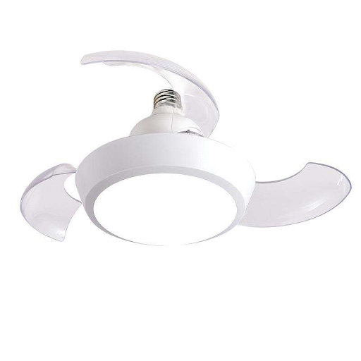 Ventilateur de Plafond Intelligent 3 en 1 EOS – Eclairage LED 3 Couleurs – 3 Vitesses – Moteur AC Silencieux – Design Moderne PC + ABS – Blanc Pur