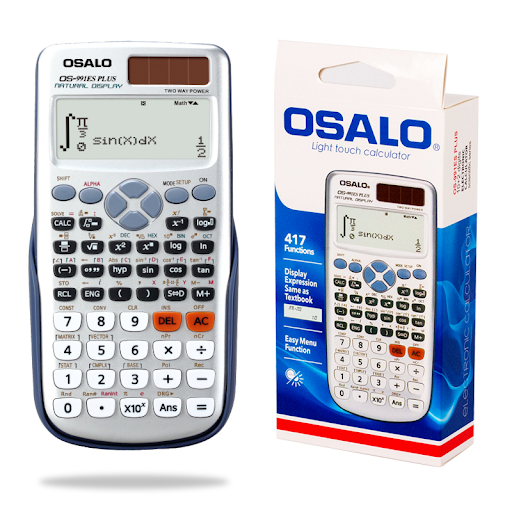 Calculatrice Scientifique OSALO OS-991ES PLUS – Double Alimentation Solaire et Batterie – Affichage 10 + 2 Chiffres – Idéale pour Etudiants et Examens