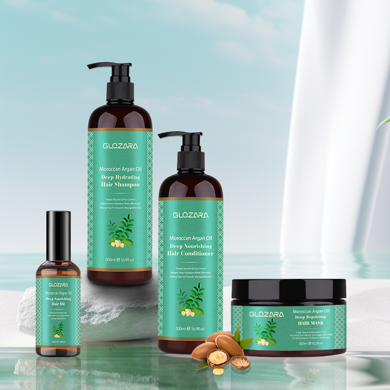 Ensemble Soin Capillaire Argan Oil Professionnel – Shampoing et Revitalisant 2-en-1 pour Cheveux Afro, Secs et Abîmés – Kit Réparateur et Hydratant Bio 