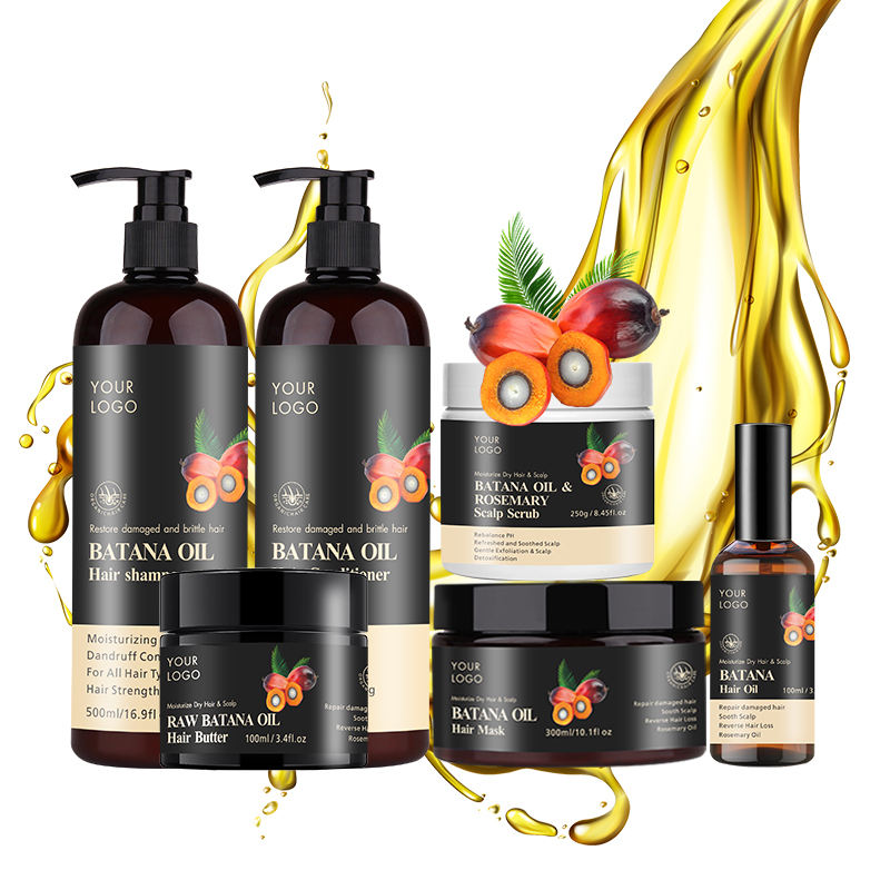 Shampooing et Après-shampooing 2-en-1 à l Huile de Batana du Honduras – Soin Capillaire Bio et Vegan 500ml – Anti-Chute, Réparateur et Hydratant – Formule Glozara Professionnelle