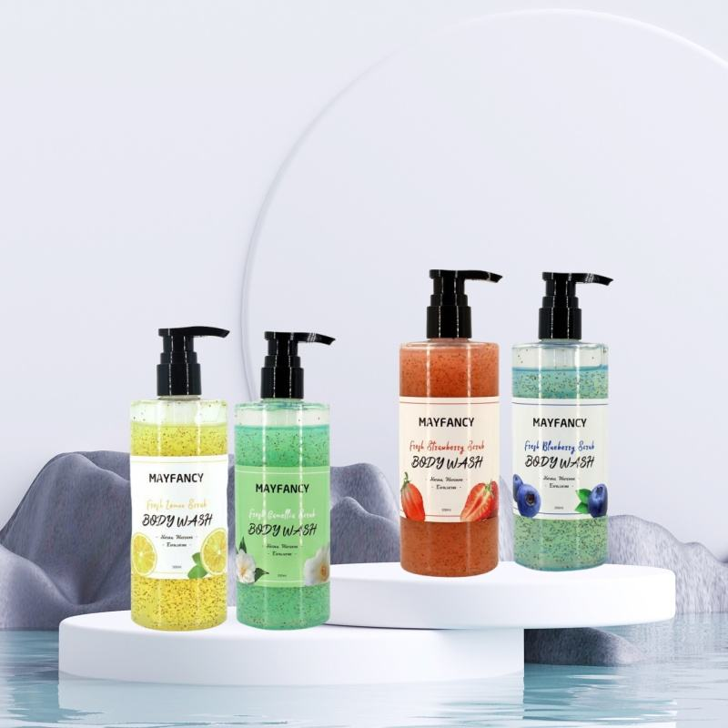 Gel Douche Niacinamide et Herbes Organiques – Nettoyant Corps Hydratant et Blanchissant – Formule Anti-bacterienne et Rafraichissante – Flacon 300ml MAYFANCY