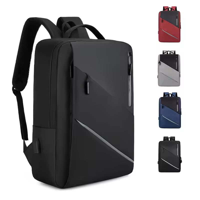 Sac à Dos Nylon Multicolore OEM – Sac Scolaire Imperméable avec Port USB – Compartiment Ordinateur et Intercalaire Informatique – Style Mode Unisexe