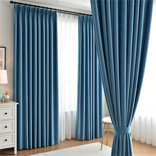 Rideau Jacquard Moderne Personnalisable – Design Simple et Epure – Tissu Isole et Ignifuge pour Salon et Hôtel – Vente en Gros 